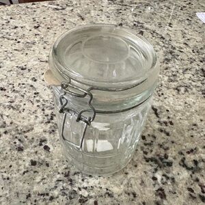 5.50” Glass Jar With Lock Lid 842482 Greenbriar International GUC for Age